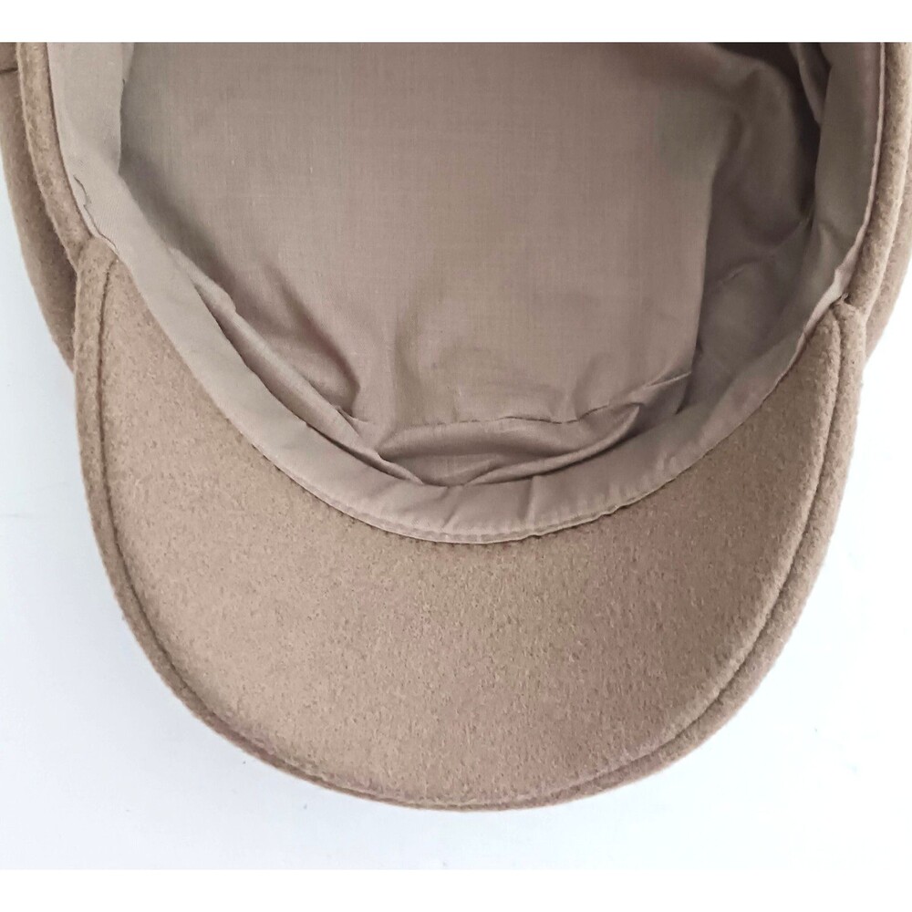 Universal Thread Camel Brown Wool Military Style Brimmed Cap O/S - Picture 8 of 10